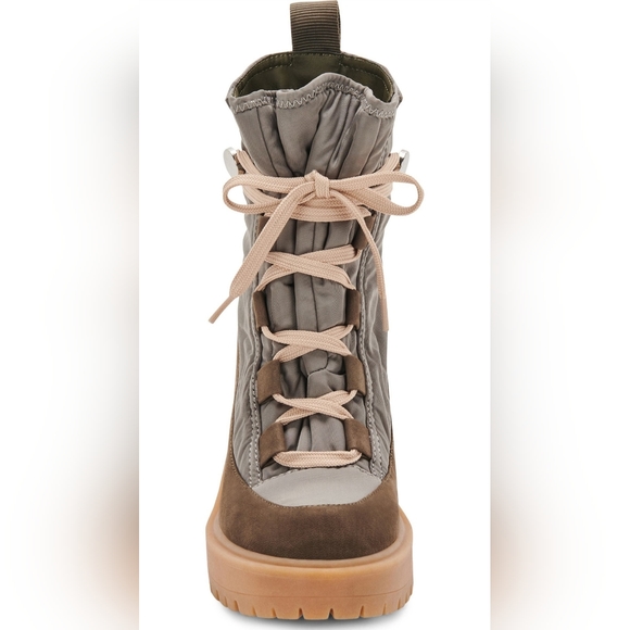 Dolce Vita Celida Lace Up Boots in Olive - Picture 4 of 4